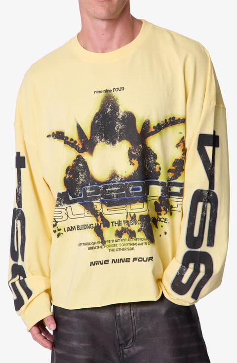 Bleeding Graphic Long Sleeve T-Shirt