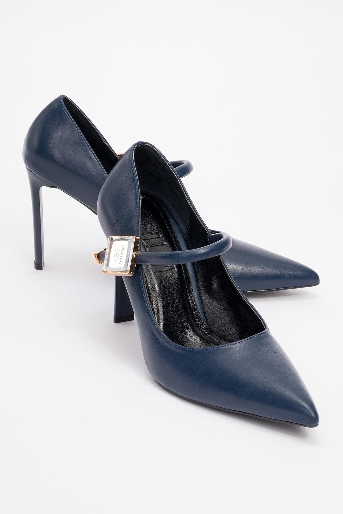 Prologue Shoes Pattaya Embellished Stiletto Pump, Alternate, color, Navy