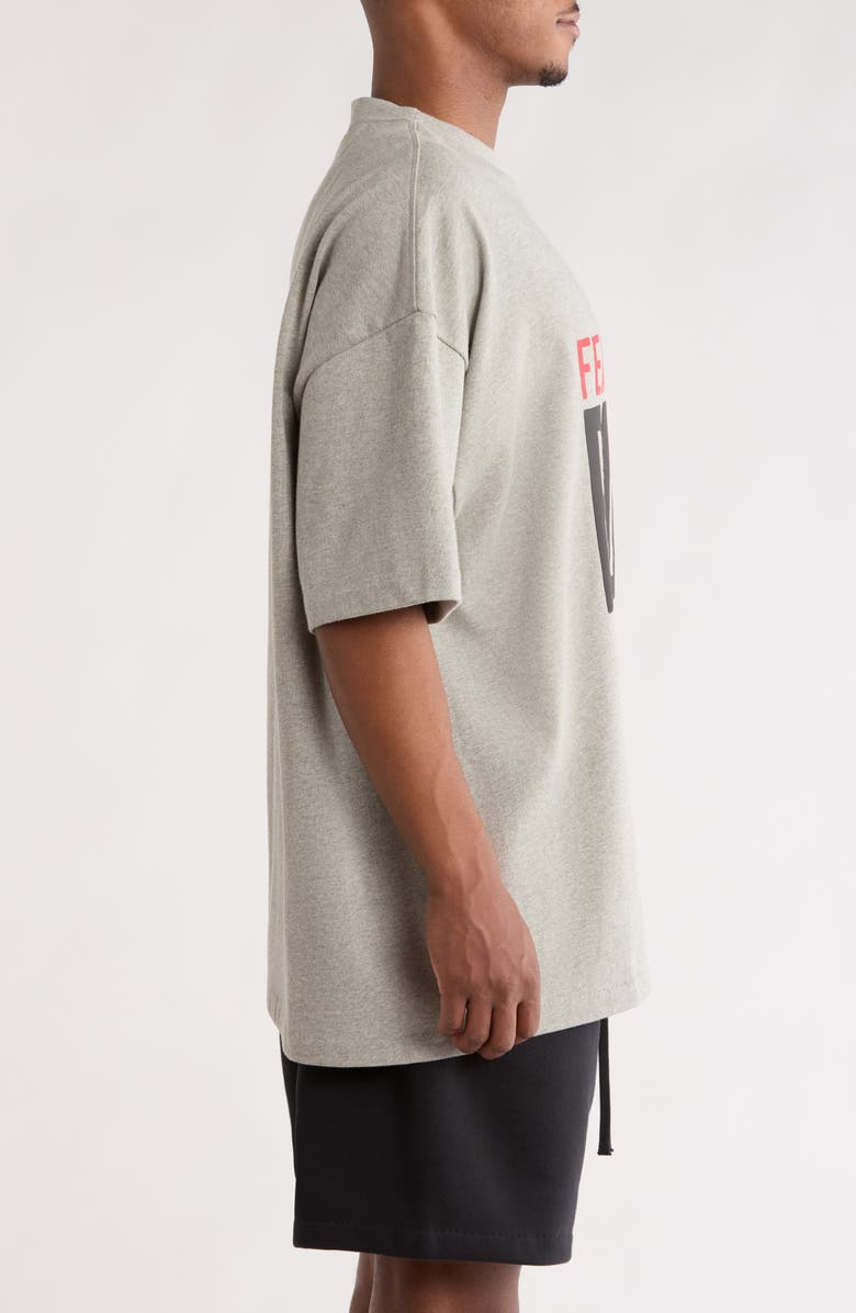 Fear of God Essentials NBA Bulls '90s Fit Cotton Graphic T-Shirt, Alternate, color, Concrete Heather