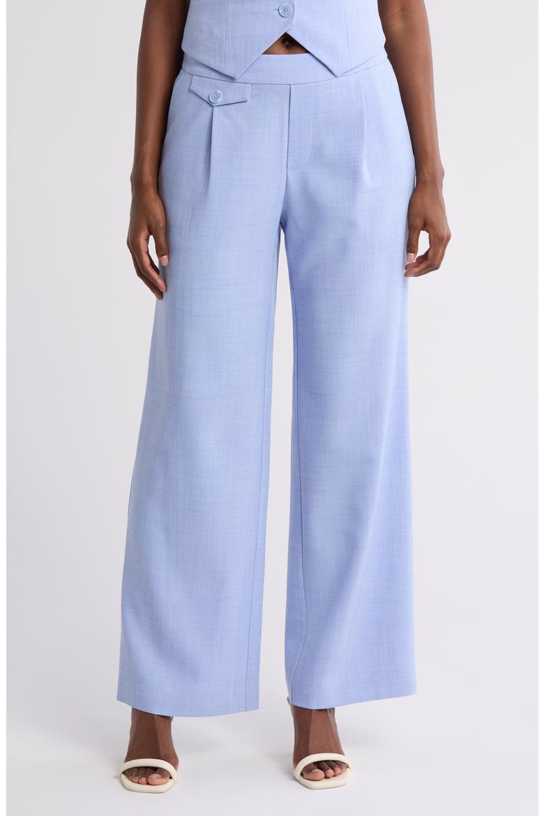Pull-On Wide Leg Pants, Main, color, BLUE