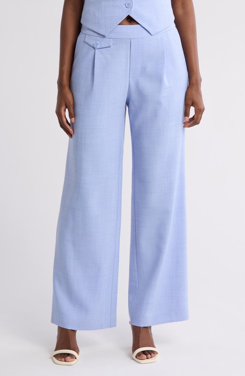 Gemma + Jane Pull-On Wide Leg Pants, Main, color, Blue