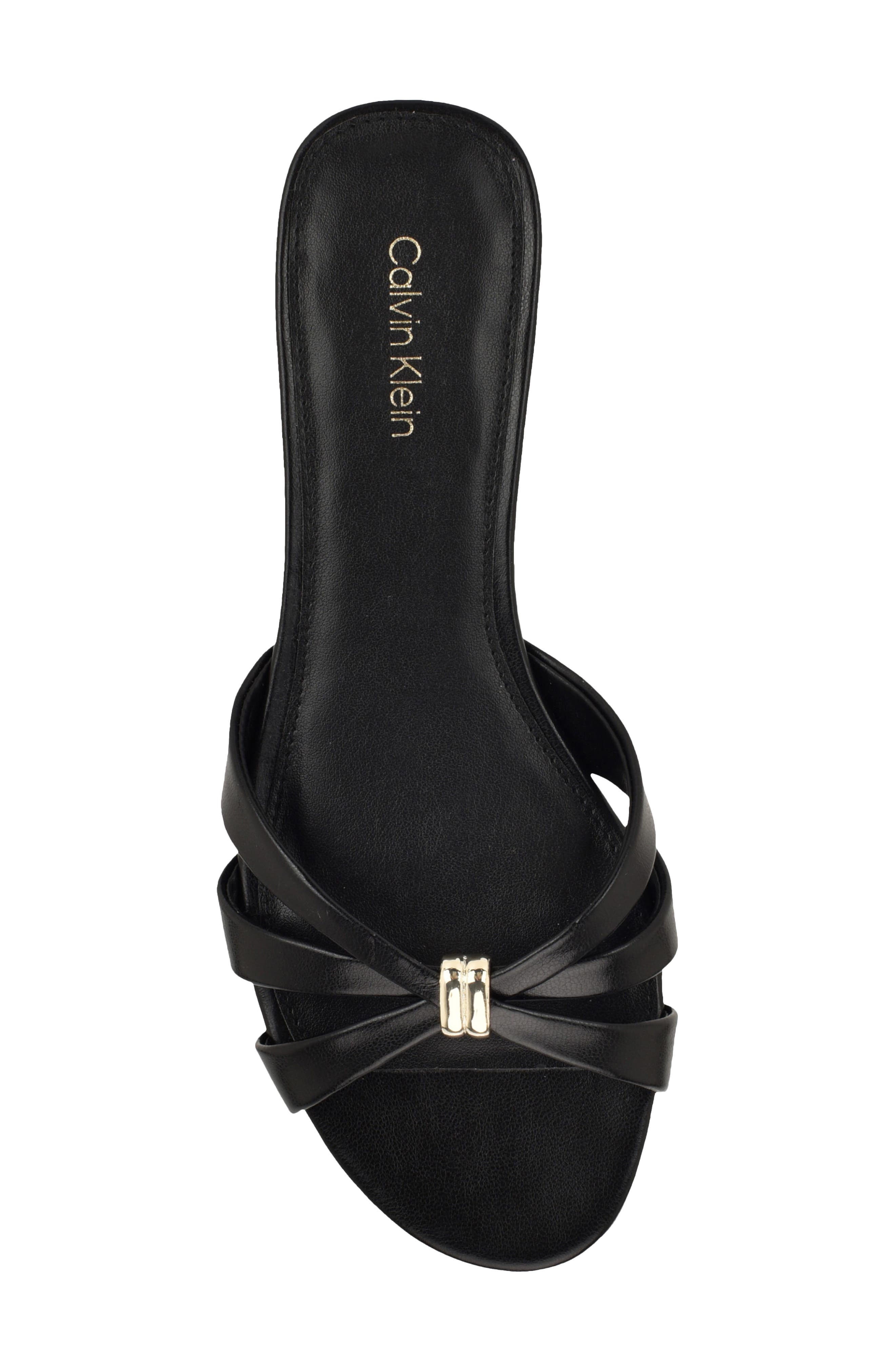 Calvin Klein Petula Slide Sandal, Alternate, color, Black