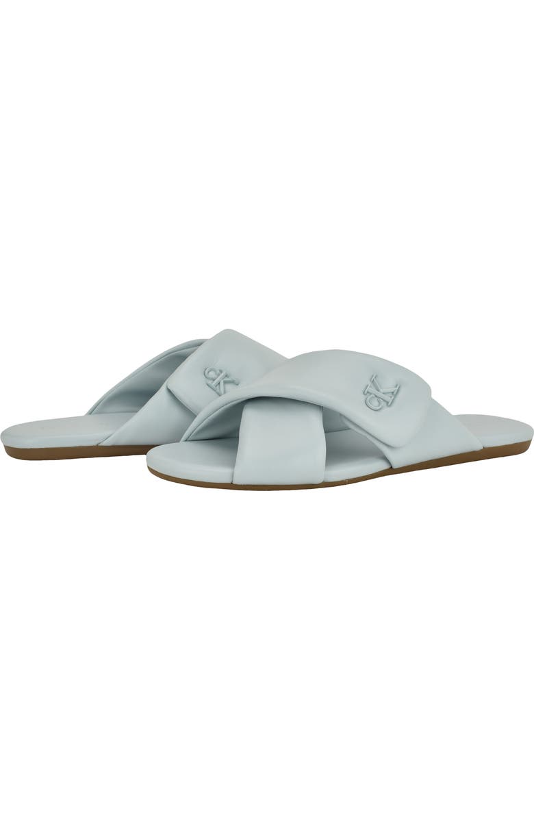 Calvin Klein Renley Slide Sandal, Alternate, color, Light Blue