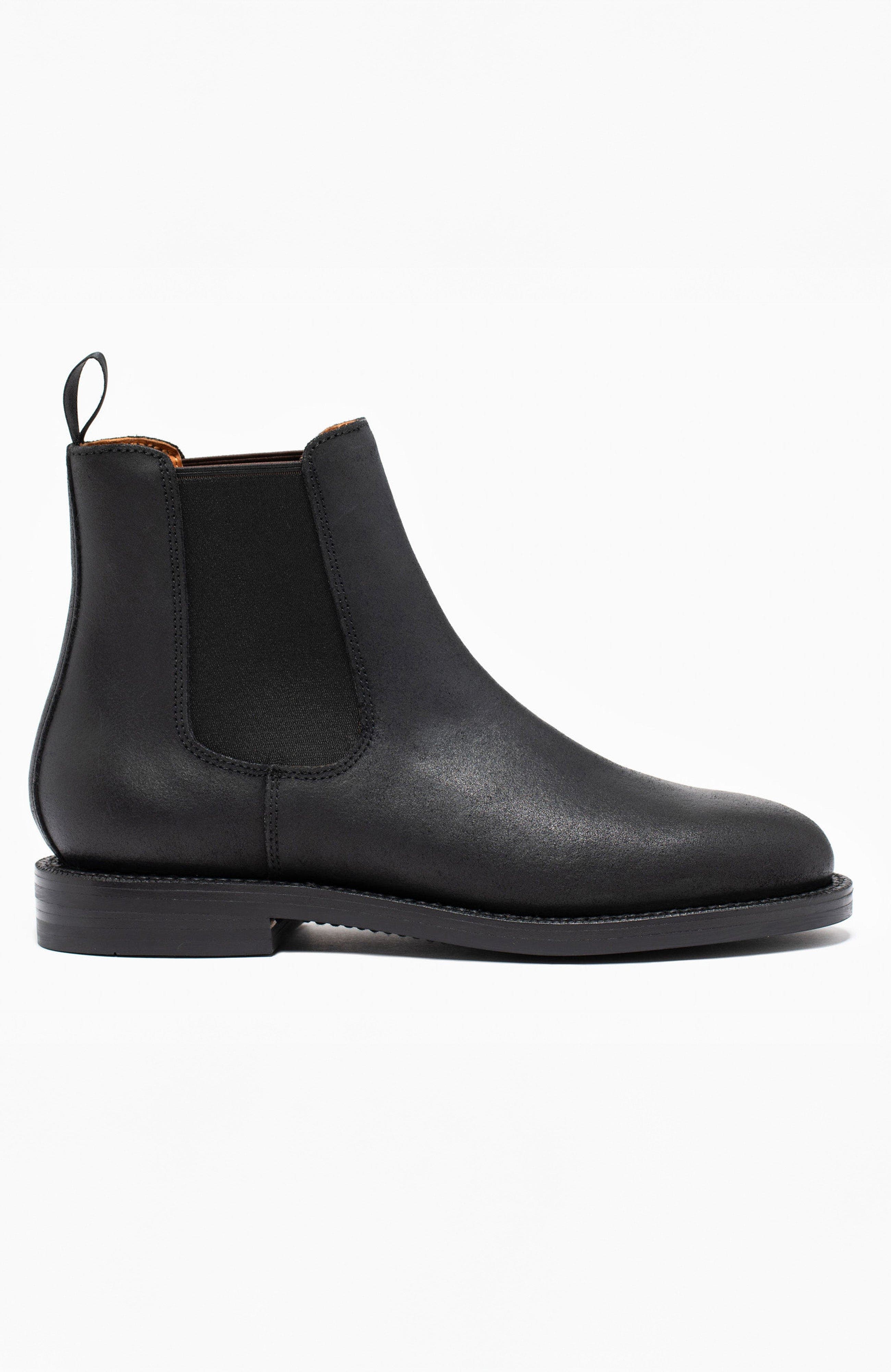 Grant Stone Josephine Boot, Main, color, Black Waxed Commander