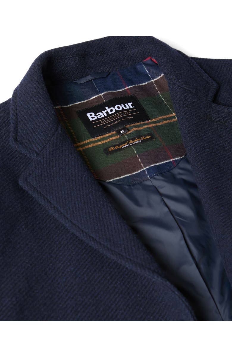 Barbour Kirkbridge Wool Topcoat, Alternate, color, Navy/ Classic