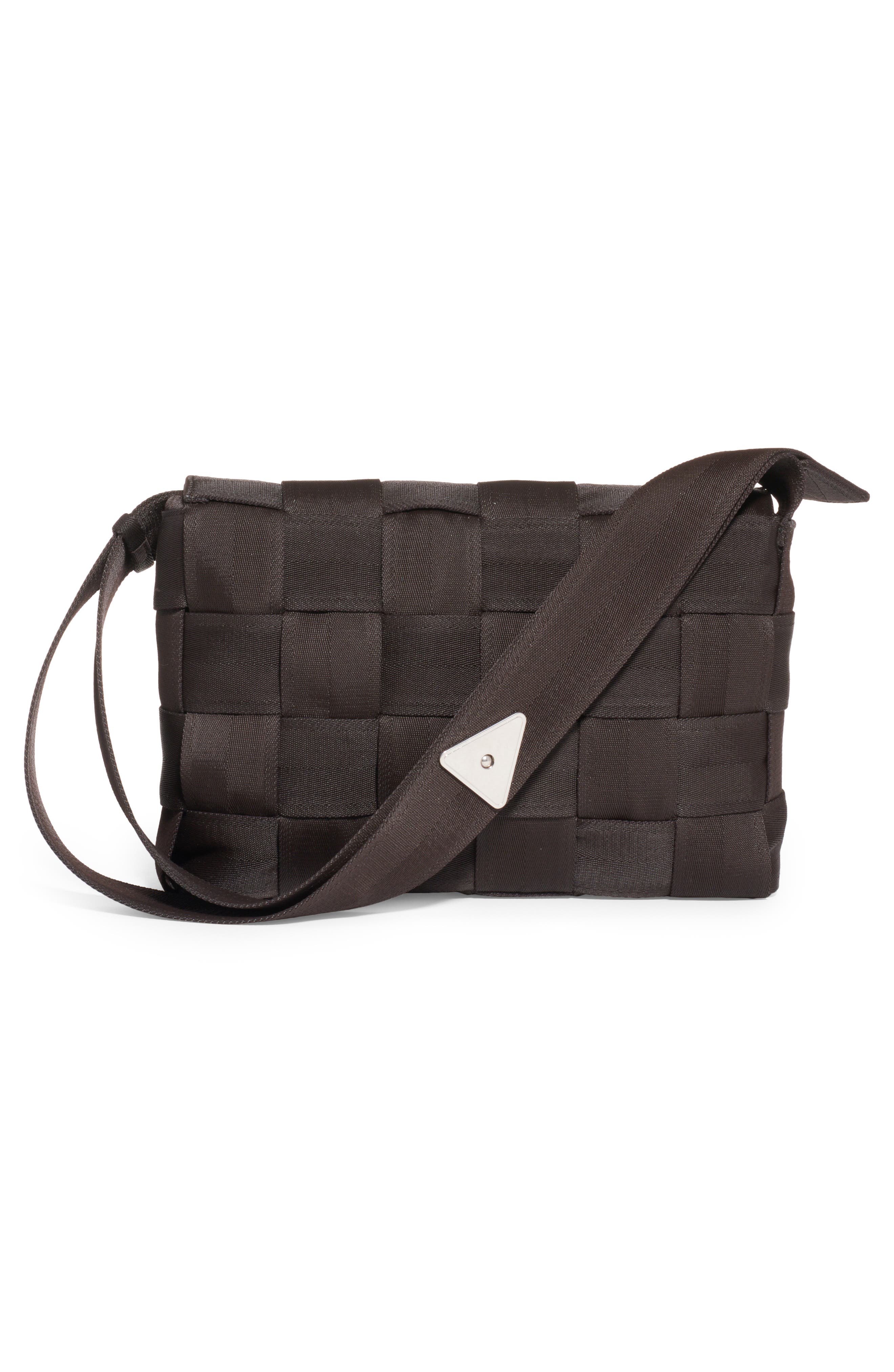 Bottega Veneta Large Cassette Intrecciato Webbed Shoulder Bag, Alternate, color, Black