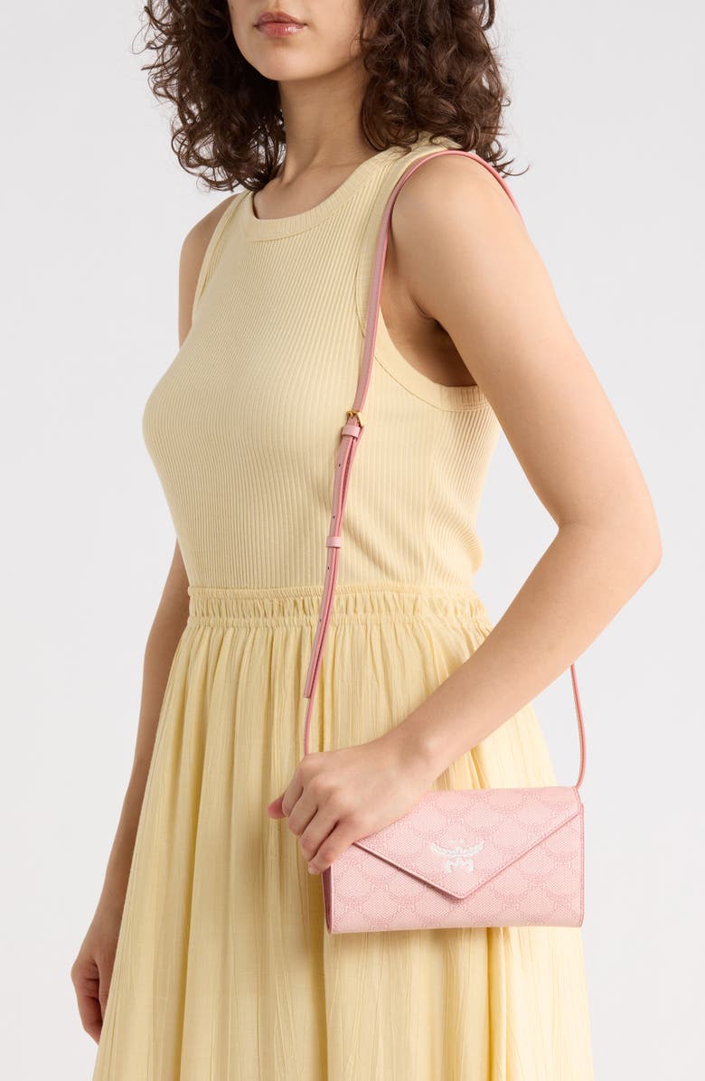 MCM Himmel Lauretos Wallet On a Strap, Alternate, color, 