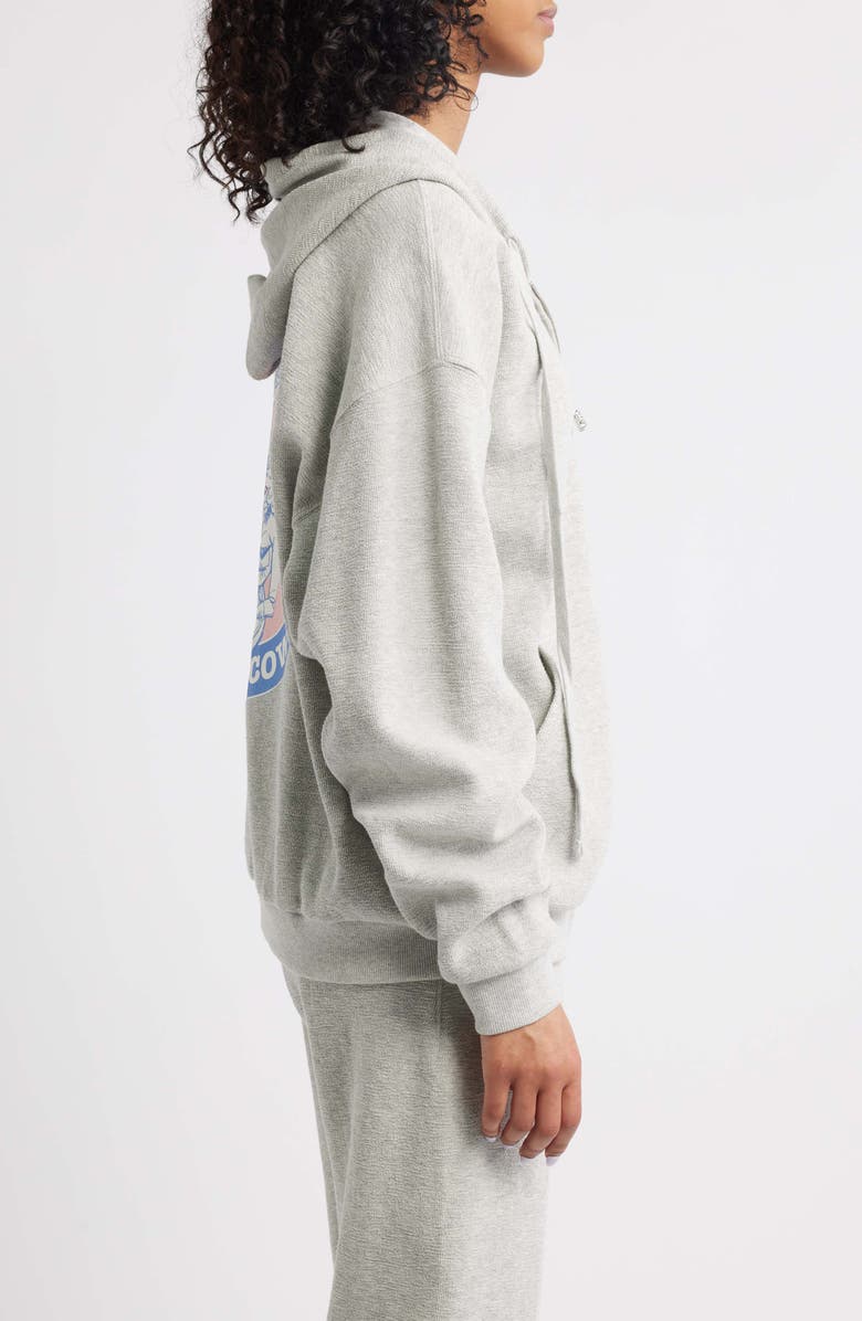 BOYS LIE Later Cowboy Harley Zip-Up Cotton Hoodie, Alternate, color, 