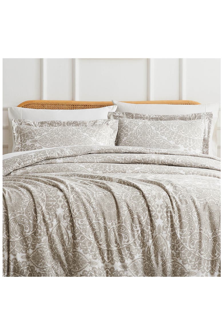 Ashanti Duvet Cover Set, Alternate, color, BONE