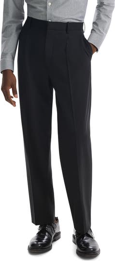 Theory Relaxed Fit Pleated Stretch Wool Dress Pants | Nordstrom