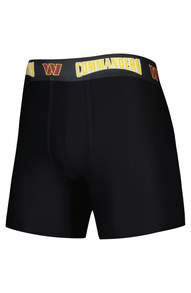 CONCEPTS SPORT Men's Concepts Sport Black/Burgundy Washington Commanders 2-Pack Boxer Briefs Set, Alternate, color, Black