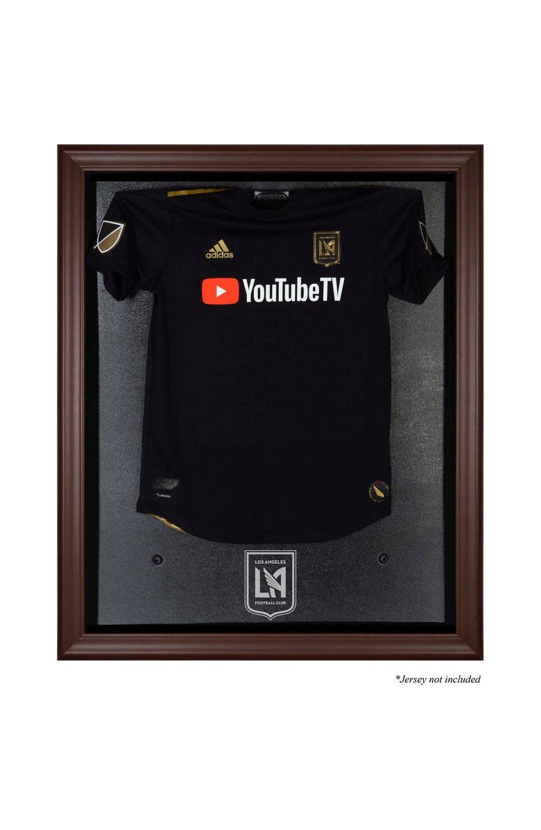 FANATICS AUTHENTIC LAFC Framed Brown Team Logo Jersey Display Case, Main, color,