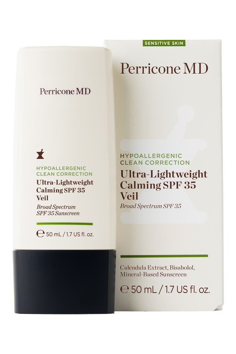 Hypoallergenic Clean Correction Calming SPF 35 Broad Spectrum Sunscreen, Alternate, color, NO COLOR