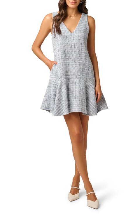 Tweed Peplum Dress