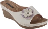 GC SHOES Naples Flower Wedge Sandal