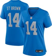 Nike Women's Nike Amon-Ra St. Brown Blue Detroit Lions Alternate Game Jersey