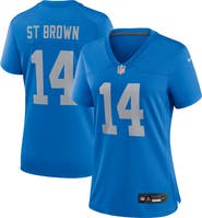 Nike Women's Nike Amon-Ra St. Brown Blue Detroit Lions Alternate Game Jersey
