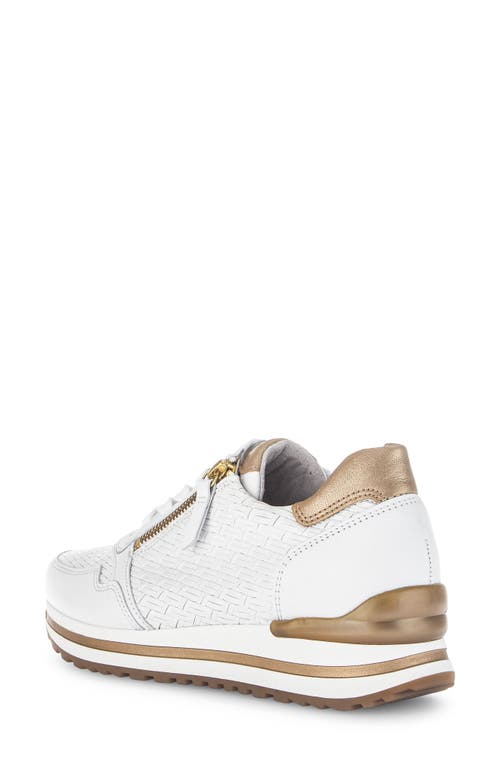 Gabor 66.528 Zip Sneaker In White