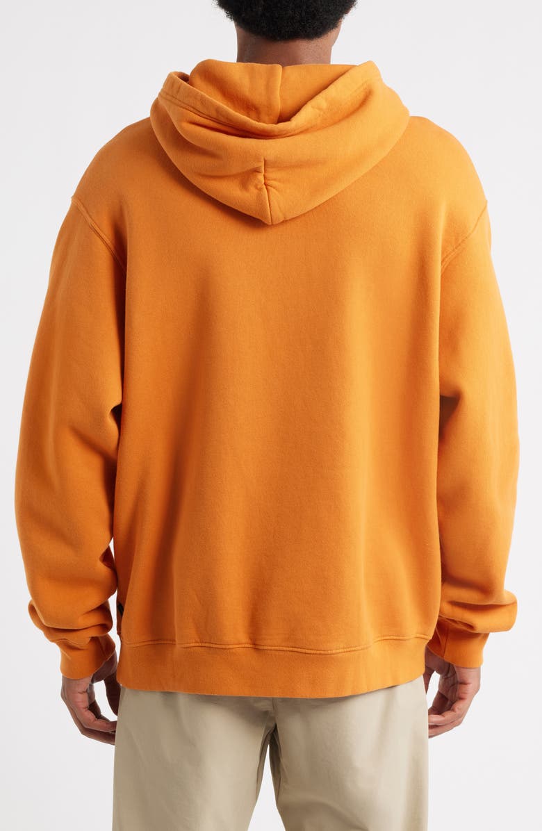 Malbon Golf Fesque Cotton Fleece Hoodie, Alternate, color, Marmalade