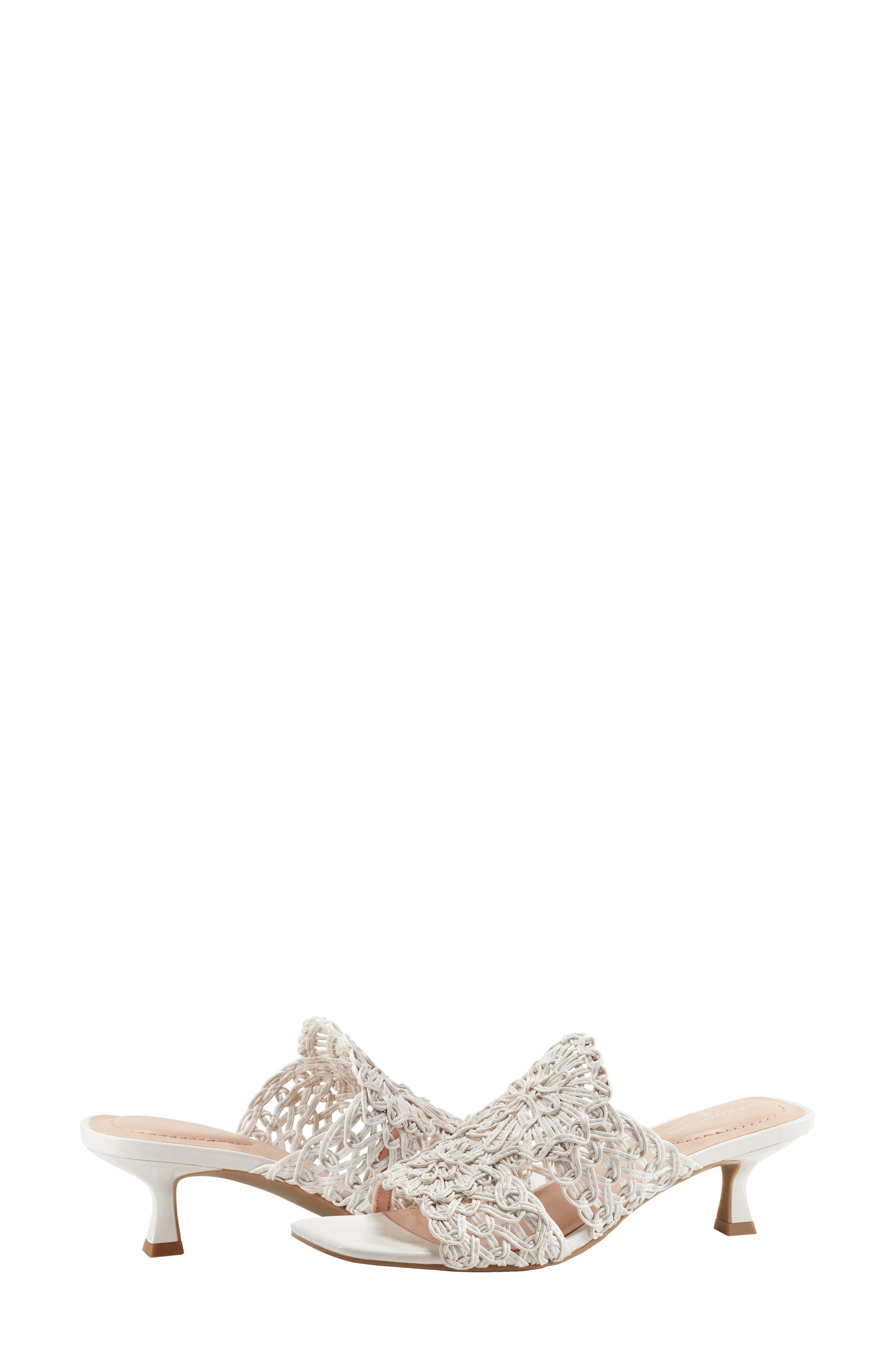 Bandolino Melvana Soutache Sandal, Alternate, color, Ivory