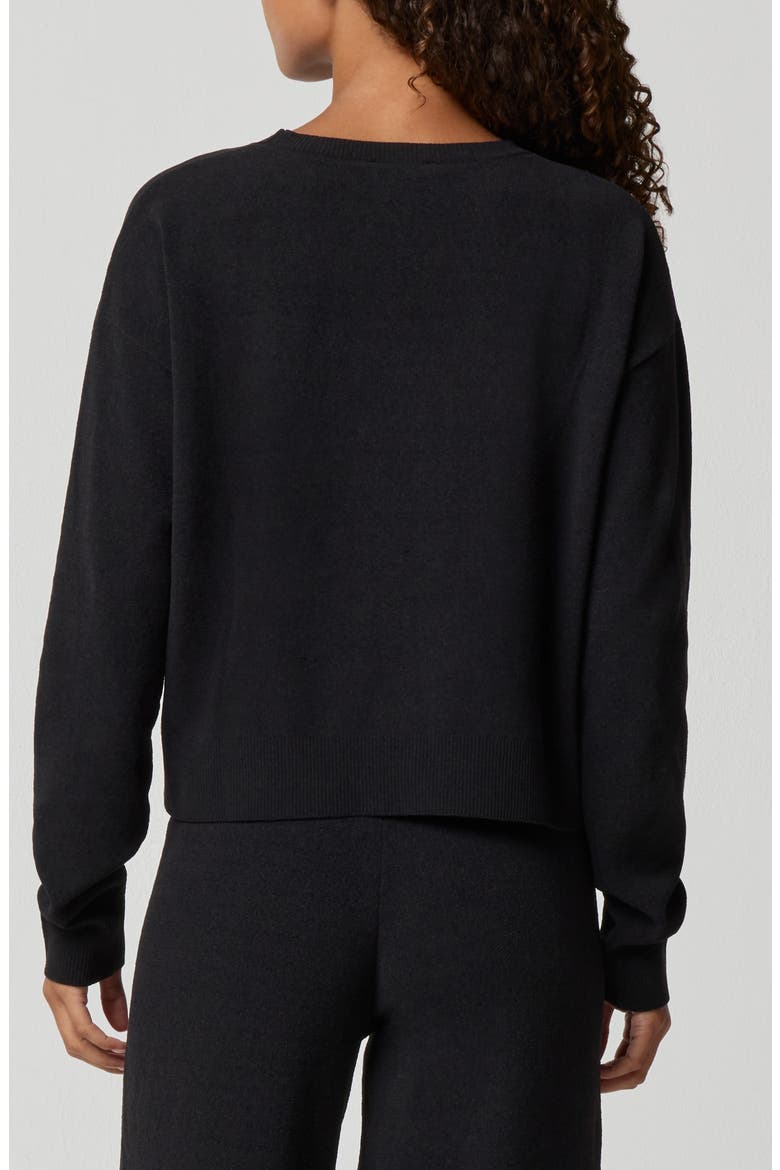 Relaxed Chenille Sweater, Alternate, color, BLACK