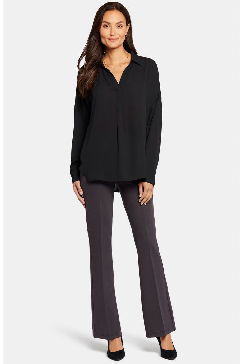 Becky Recycled Polyester Georgette Blouse, Alternate, color, BLACK