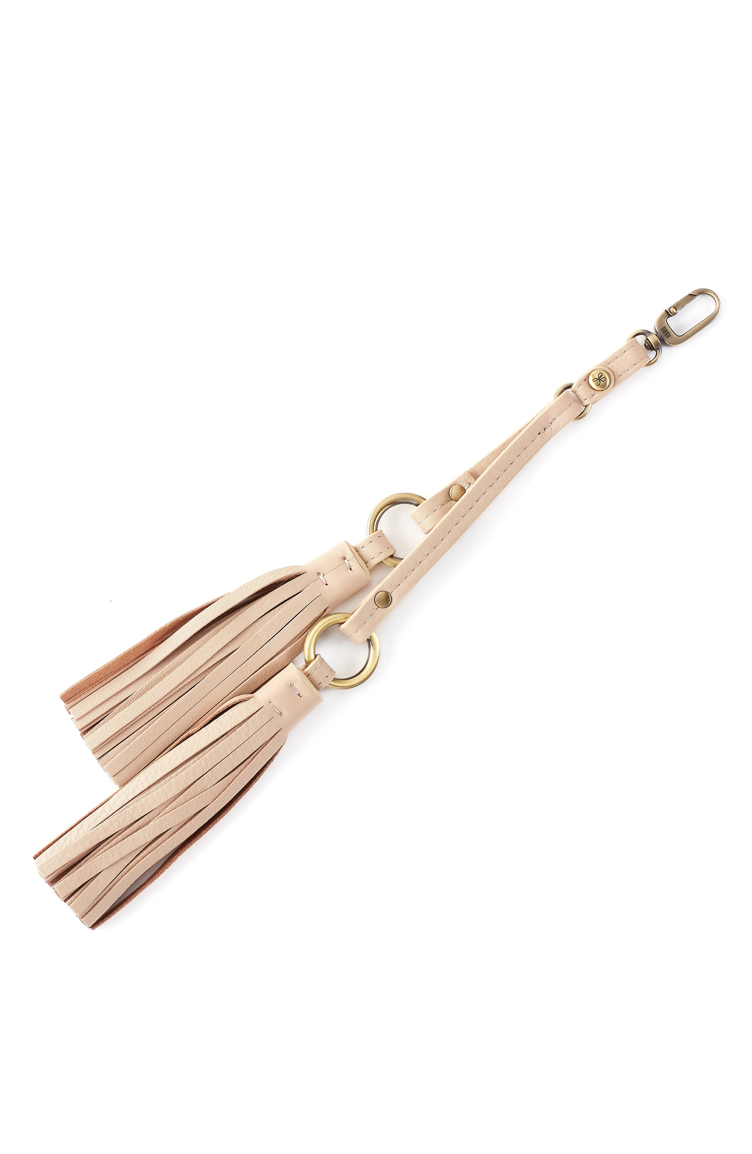 Ring Tassel Swag Bag Charm, Main, color, STONEWASH