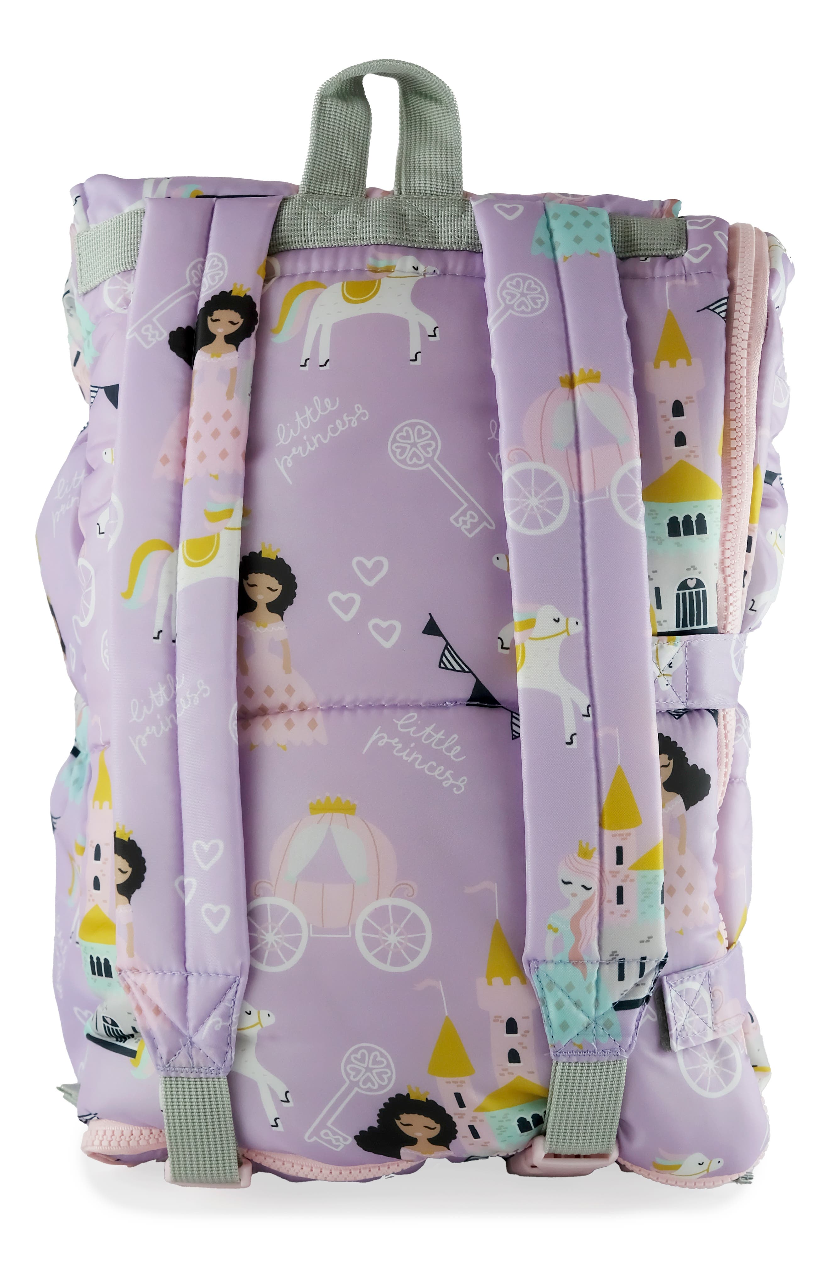 Kids' Sleep-N-Pack Princesses Sleeping Bag Backpack, Alternate, color, MULTI