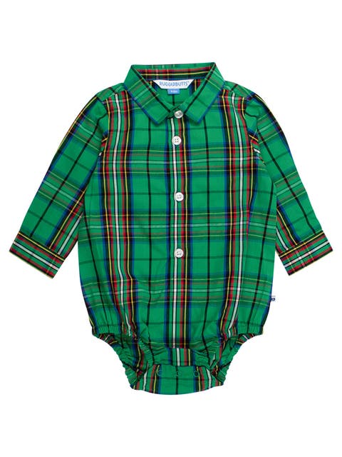 Baby Boys Long Sleeve Button Down Bodysuit