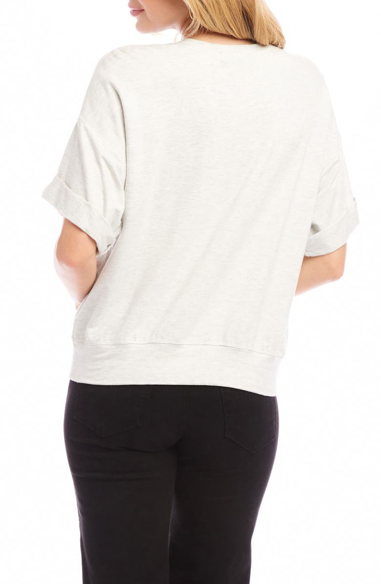 Karen Kane Cuff Sleeve T-Shirt, Alternate, color, 