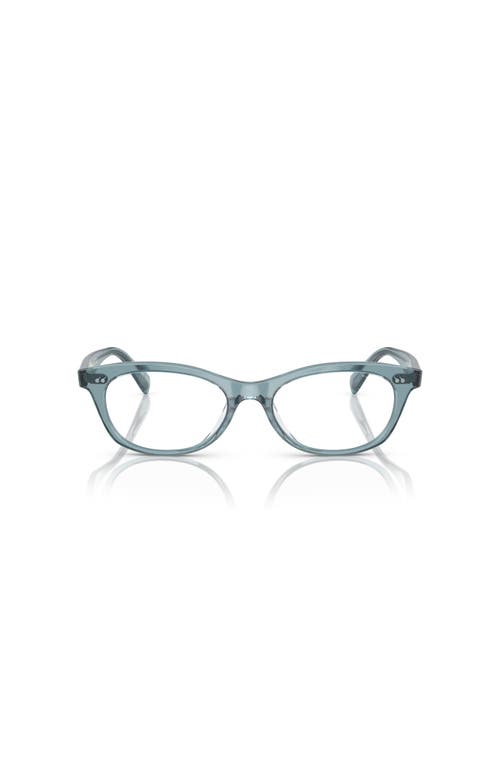 Oliver Peoples 51mm Square Optical Glasses In Green