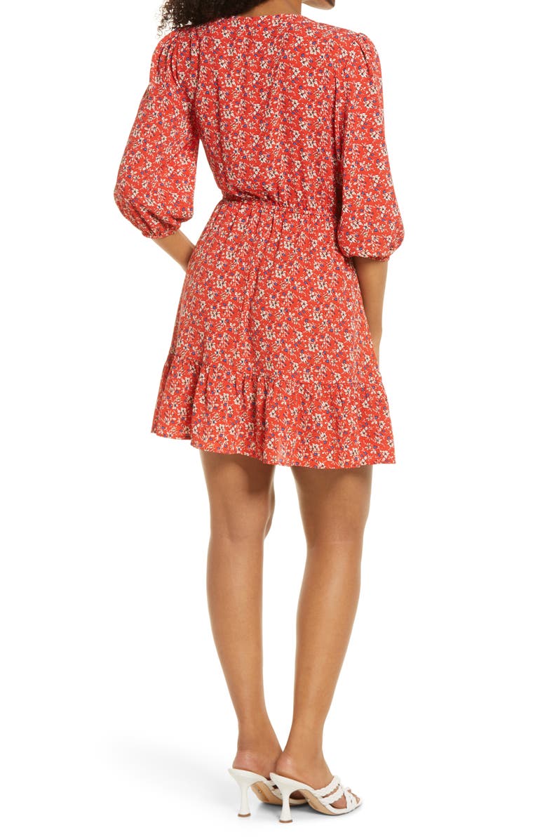 Speechless Ruffle Hem Minidress, Alternate, color,
