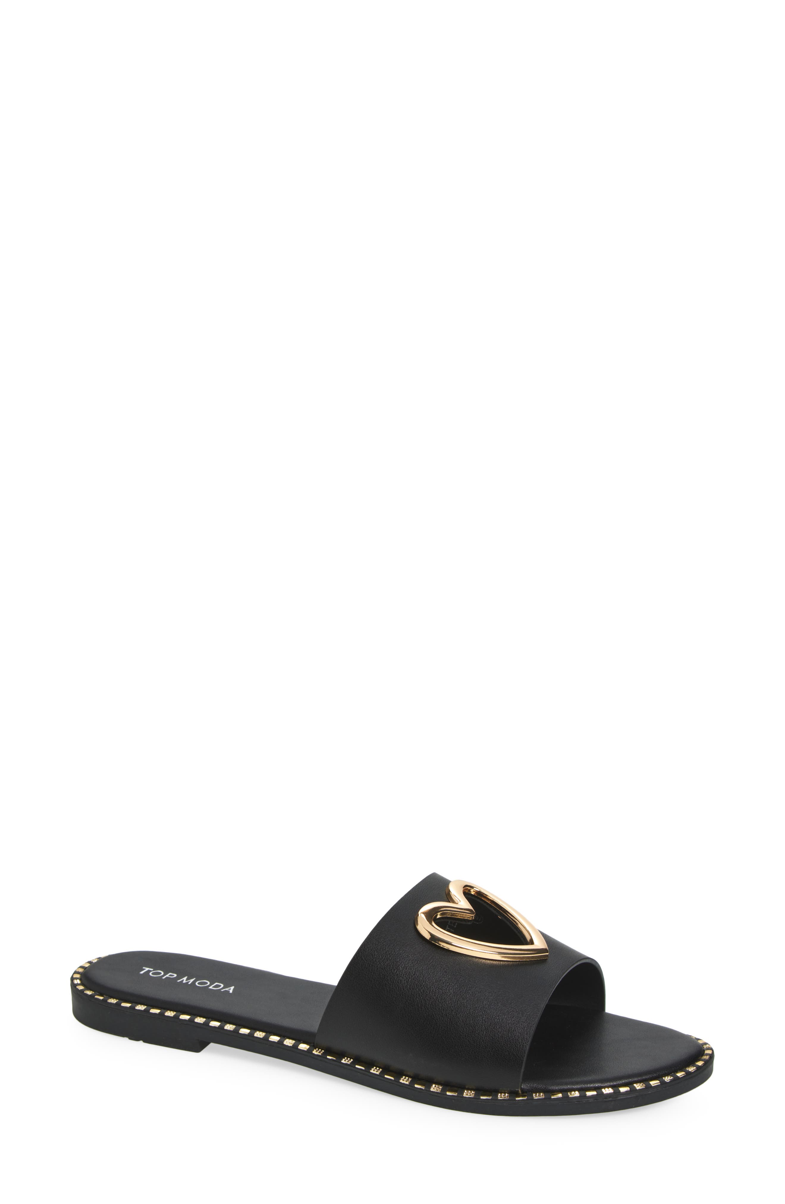 TOP GUY SHOES Teresa Slide Sandal, Main, color, 
