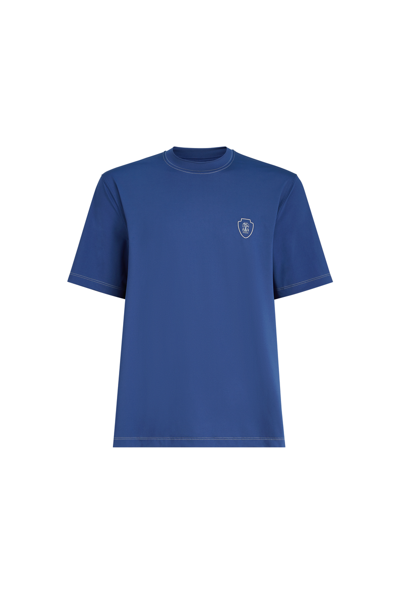 Crew-neck T-shirt, Alternate, color, Avio Blue