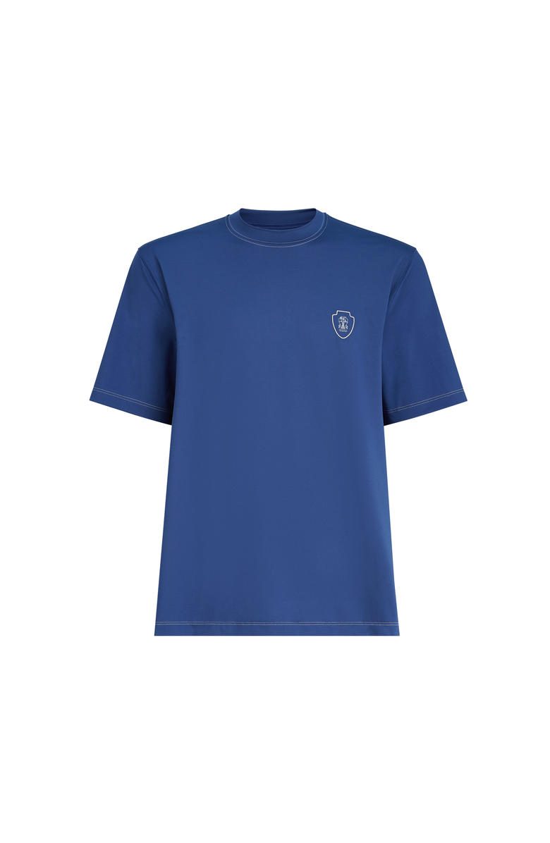 Brunello Cucinelli Crew-neck T-shirt, Alternate, color, Avio Blue