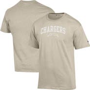 Champion Men's Champion Oatmeal Los Angeles Chargers Jersey T-Shirt