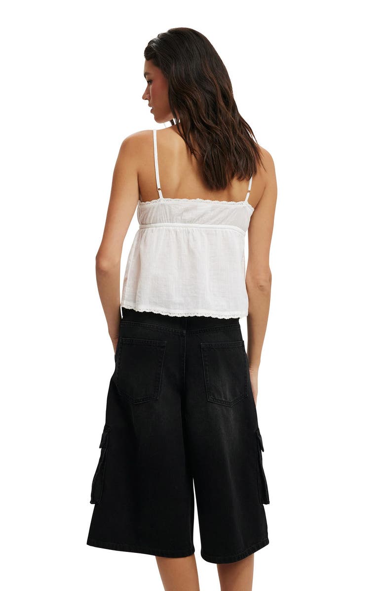 Cotton On Women's 91 Baggy Denim Jort, Alternate, color, Cargo Y2k Washed Black