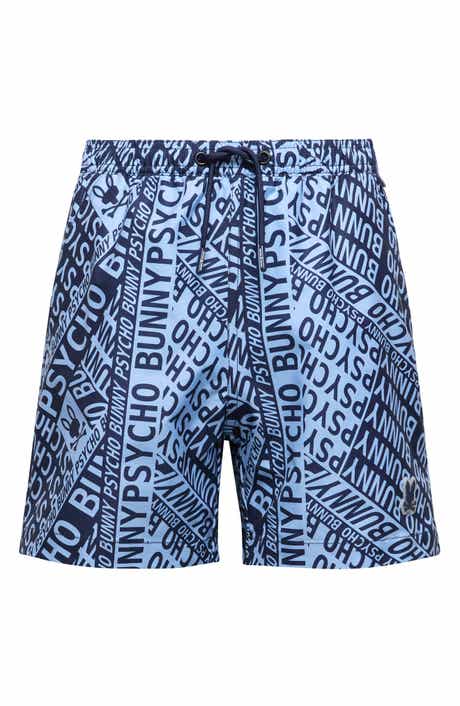 Psycho Bunny Kids' Capri Print Swim Trunks