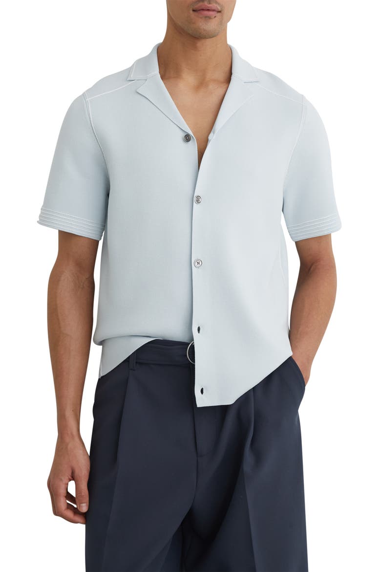 Wandsworth Short Sleeve Button-Up Shirt, Main, color, SOFT BLUE