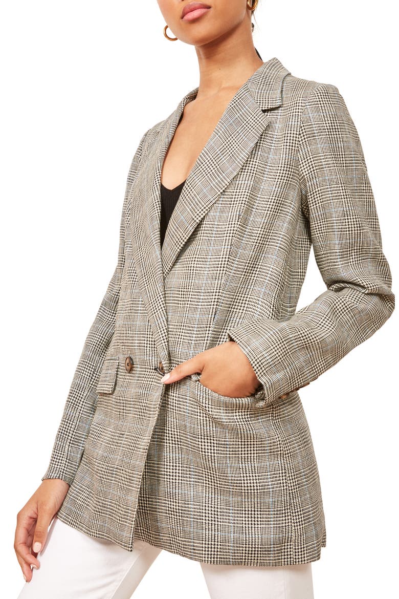 Valero Oversize Linen Blazer, Main, color, CANTEBURY