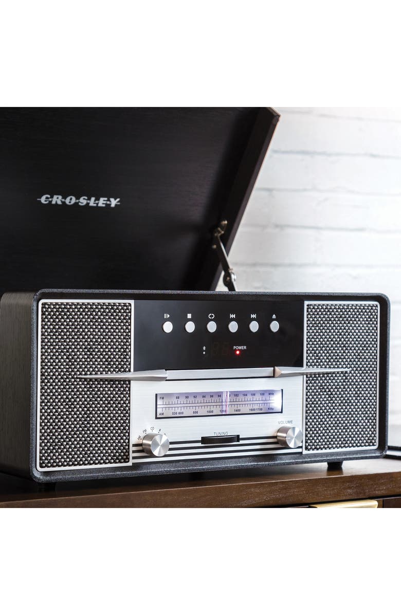 Crosley Radio Rhapsody 7-in-1 Record Player, Alternate, color, Black