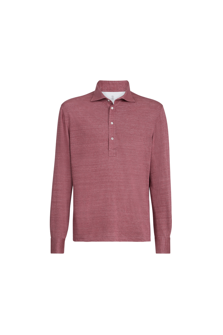 Jersey polo shirt, Alternate, color, Coral