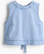 H&M Open-back Denim Top