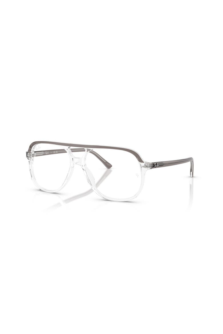 56mm Square optical glasses, Main, color, Grey