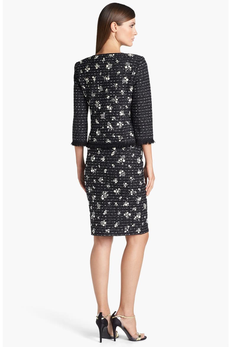 Embellished Dash Tweed Jacket, Alternate, color, CAVIAR MULTI