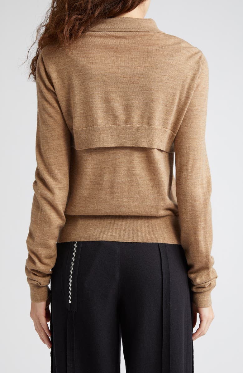 Sandy Liang Seek Layered Merino Wool Sweater, Alternate, color,