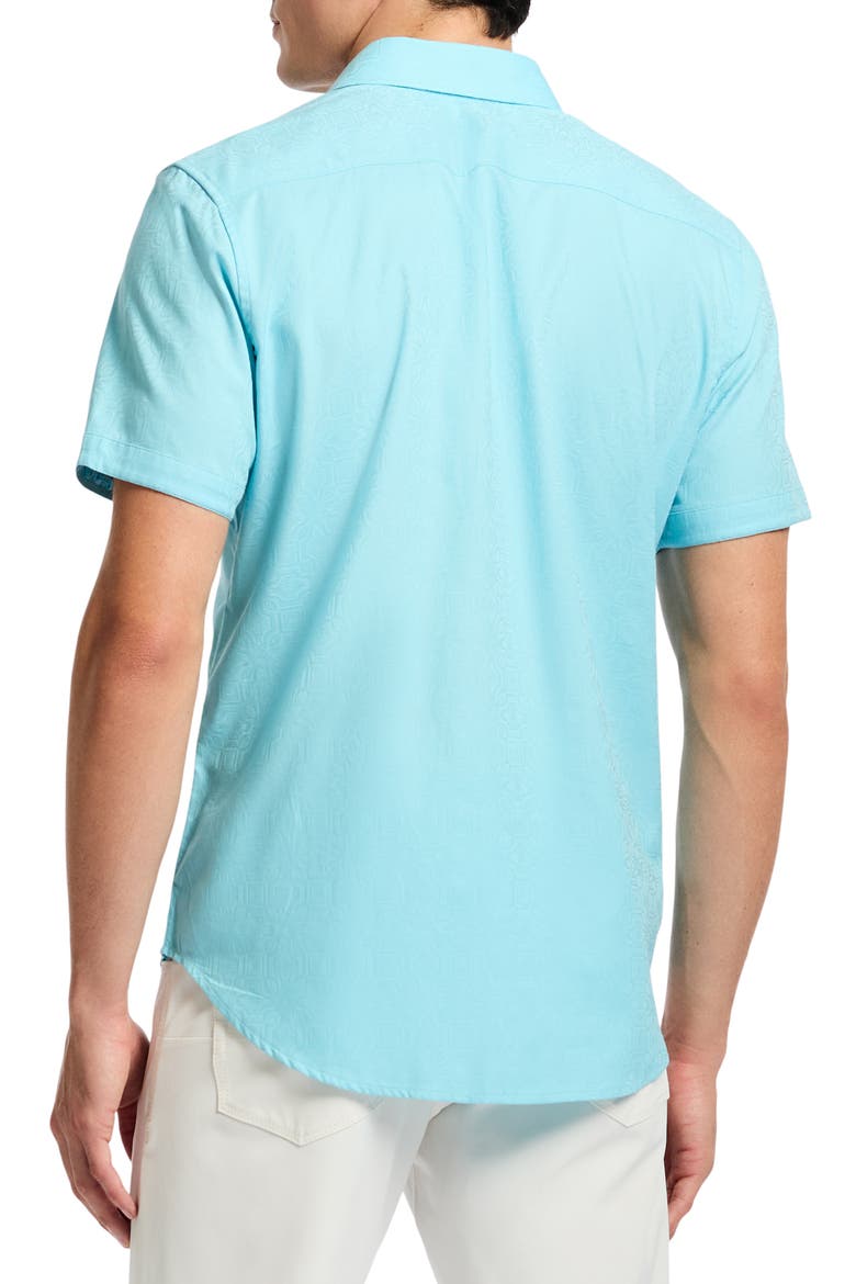 Odyssey Short Sleeve Button Up Shirt, Alternate, color, SEAFOAM