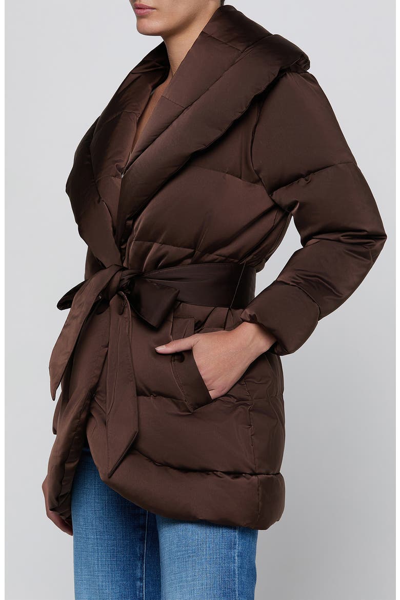 Glacier Shawl Collar Puffer Jacket, Alternate, color, DARK JAVA