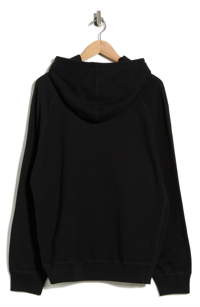 Reigning Champ Midweight Terry Lockup Standard Hoodie, Alternate, color, Black