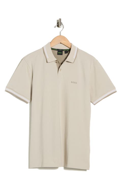 Paul Slim Fit Tipped Stretch Cotton Polo